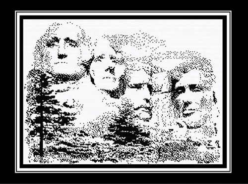 Pen & Ink - Mount Rushmore